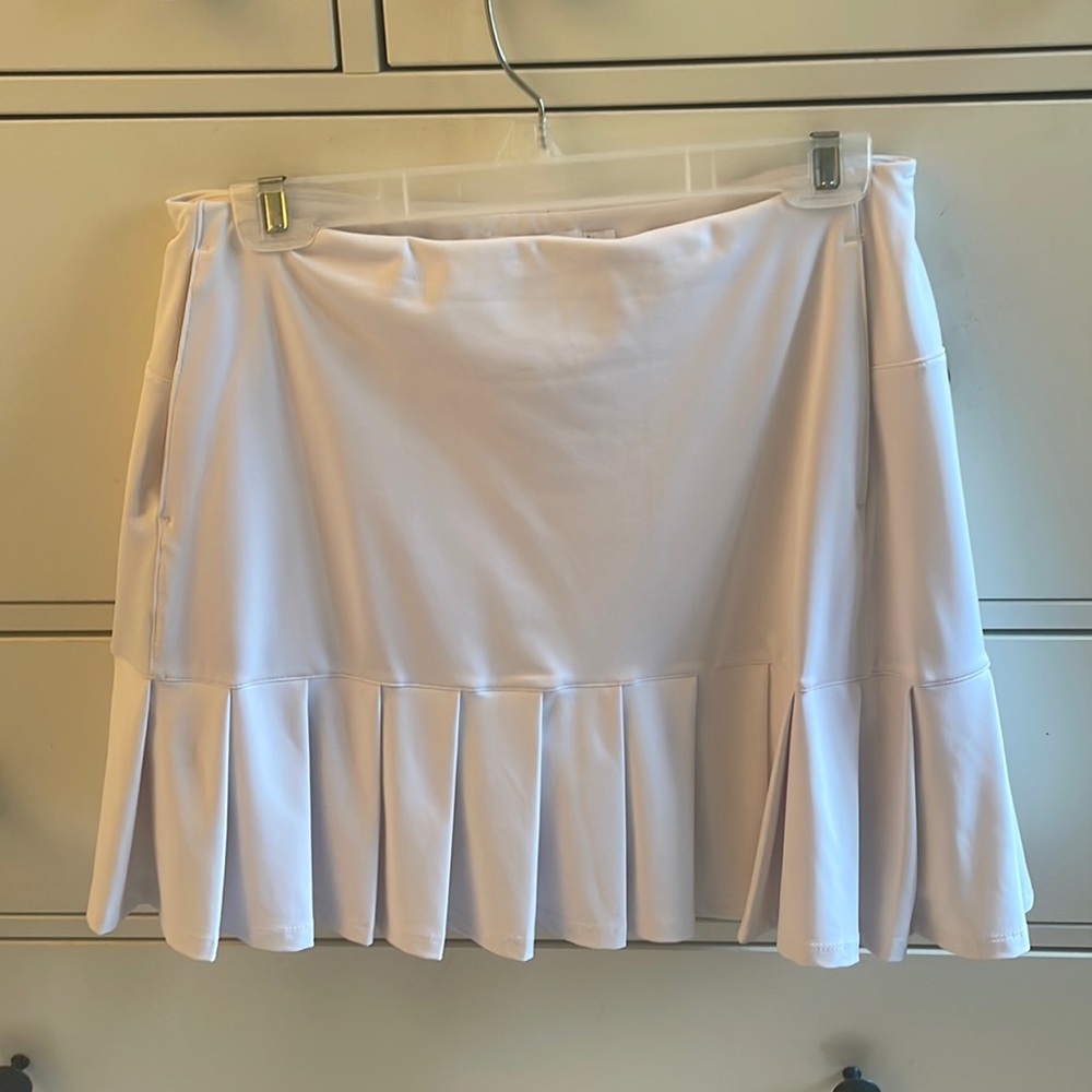 White golf skirt